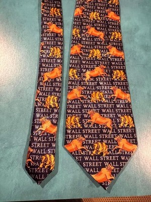 Steven Harris  Wall Street  Necktie   Bulls & Bears Finance Theme
