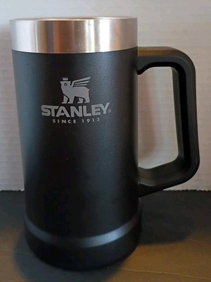 Stanley Adventure Beer Stein Mug Big Grip Black 24oz 
