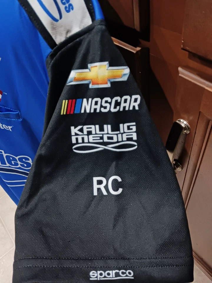 Camisa Kaulig Racing 2XL Race Usada Kaulig Co. Chevy Pit Crew NASCAR Allmendinger Foto 4 de 4