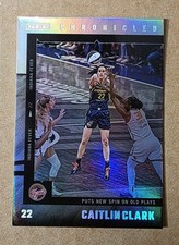 2025 Panini Chronicled Caitlin Clark WNBA #48 Silver Holo Foil Indiana Fever ROY