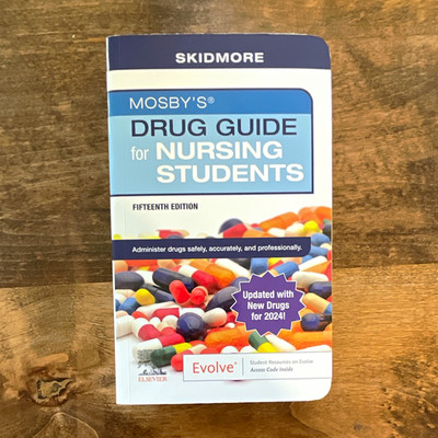 Elsevier Mosby's Drug Guide for Nursing Students 15th Ed 2024 Skidmore PB