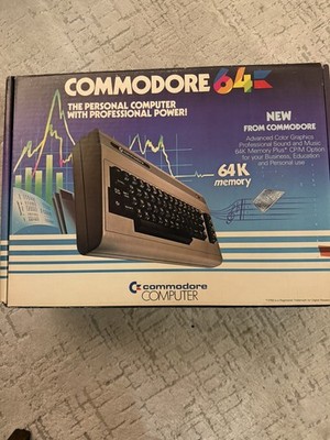 VINTAGE 1992 Commodore 64 C64 Computer System W/ Original Box-Brand New-Unused