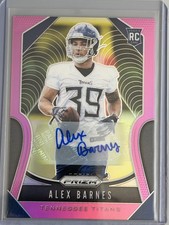 2019 Panini Prizm - Rookies Alex Barnes #377 Pink Prizm Autographs (AU, RC)