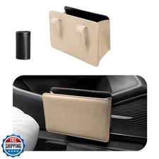 Yourkar Car Trash Can, Foldable Waterproof Leather Car Garbage Organizer Hold