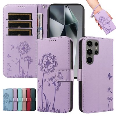 Flip Ledertasche Brieftasche Cover Für Samsung S25/S24/S23/S22 Ultra A17 A16 A36