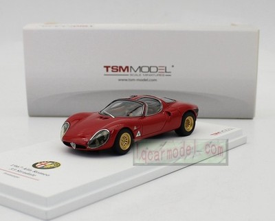 1/43 TSM Model ALFA ROMEO 33 Stradale 1967 Prototype TSM124308 Resin model /Flaw