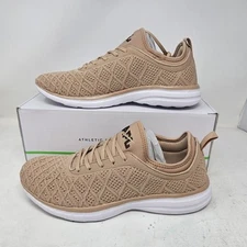 Men's Athletic Propulsion Labs APL TechLoom Phantom Knit Caramel Shoes / Size 12
