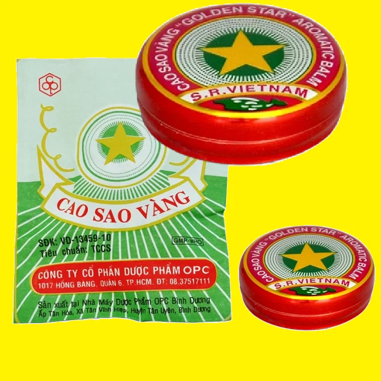CAO SAO VANG Golden Star Balsam Erkältung Kopfschmerzen Vietnamesische
