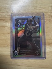 2025 Topps Chrome Update Sepia Jace Jung Rookie Debut #USC121 Tigers RC
