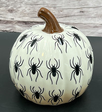 Target Bullseye  White Ceramic 5" Pumpkin w/Black Spiders  Halloween 2026 NEW