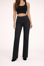 NWT The Kooples Black Bootcut Jeans Womens Size 25 30  Inseam Stretch Denim 215