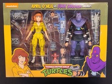 NECA Teenage Mutant Ninja Turtles April O   neil vs Foot Soldier Figure