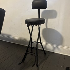Guitar Stool Adjustable Stool - Standard Musician Drum Throne with Backrest - Gu