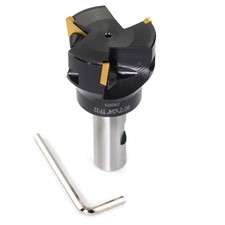 Indexable End Mill 3/4''Shank,2''Cutting Diameter,3-3/4Overall Length,90 Degree,