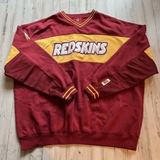 Vtg Rare 90s Washington Redskins Long Sleeve Sweatshirt 2XL NFL