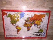 FX SCHMID 1996 WORLD MAP PUZZLE 1000 PIECES BRAND NEW SEALED