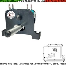 Fine Corsa Motore Cancello Scorrevole 9025/1 Gruppo Completo 2 Microswitch Molla