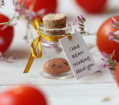 Miss You Gift Personalized Boyfriend Girlfriend Romantic Funny Wish Jar Bean