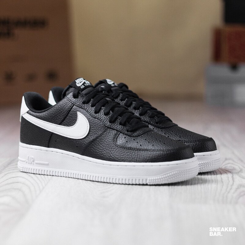 Nike Air Force 1 Low '07 Black White Pebbled Leather CT2302 Nike Air Force 1 Low '07 Black White Pebbled Leather CT2302