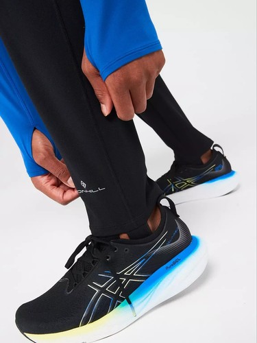 PANTALONES RONHILL TRACKSTER PANTALONES TRACKSTERS LEGGINGS PARA HOMBRE ESTRIBO PARA CORRER NEGROS - Imagen 14 de 15
