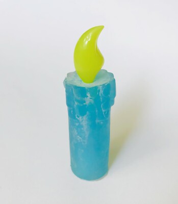 Vintage Retro 1980er BLAUE Flamme KERZE Neuheit Spaß Sammlerstück Radiergummi Gummi