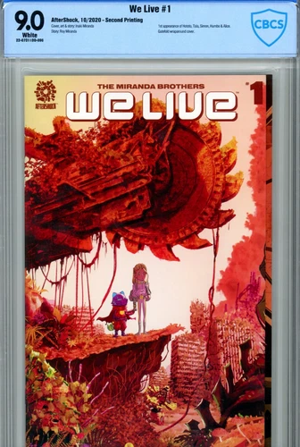 We Live #1 2nd Print (2020) Aftershock CBCS 9.0 White Wraparound Cover 1st App.