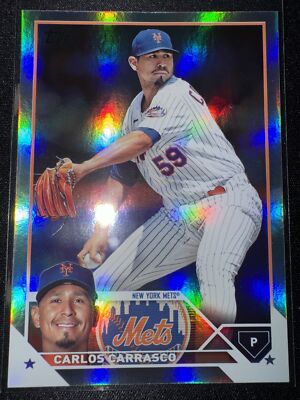 2023 Topps Series 1 1st Edition - #161 Carlos Carrasco Silver Foil- NY Mets  | eBay