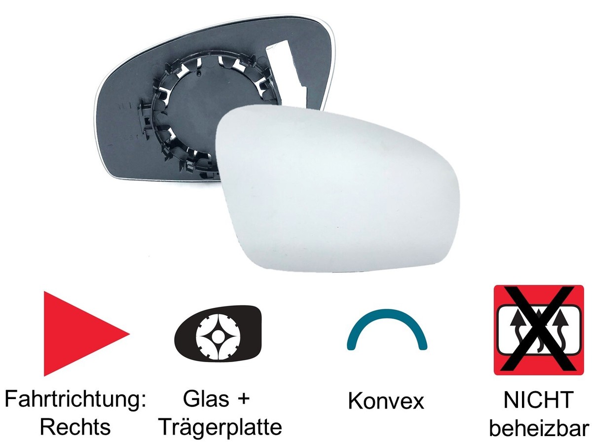 Glace De Rétroviseur Côté Passager ID3 - Accessoires Volkswagen