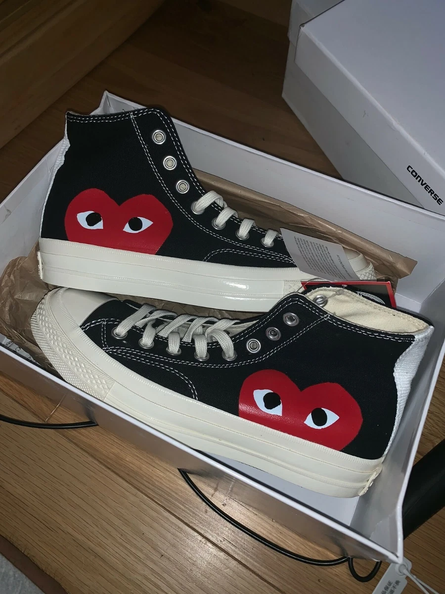 Converse x Commes des all star Chuck taylor hi 1970s Black eBay