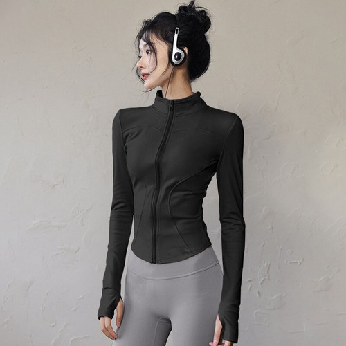 Ropa de yoga de secado rápido Prendas para el sol Ropa de ejercicio apretada Prendas para el torso Para mujeres Gimnasio Calce GF - Imagen 13 de 18