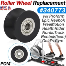 Elliptical Roller Wheel 340773 For Proform, FreeMotion, HealthRider, NordicTrack