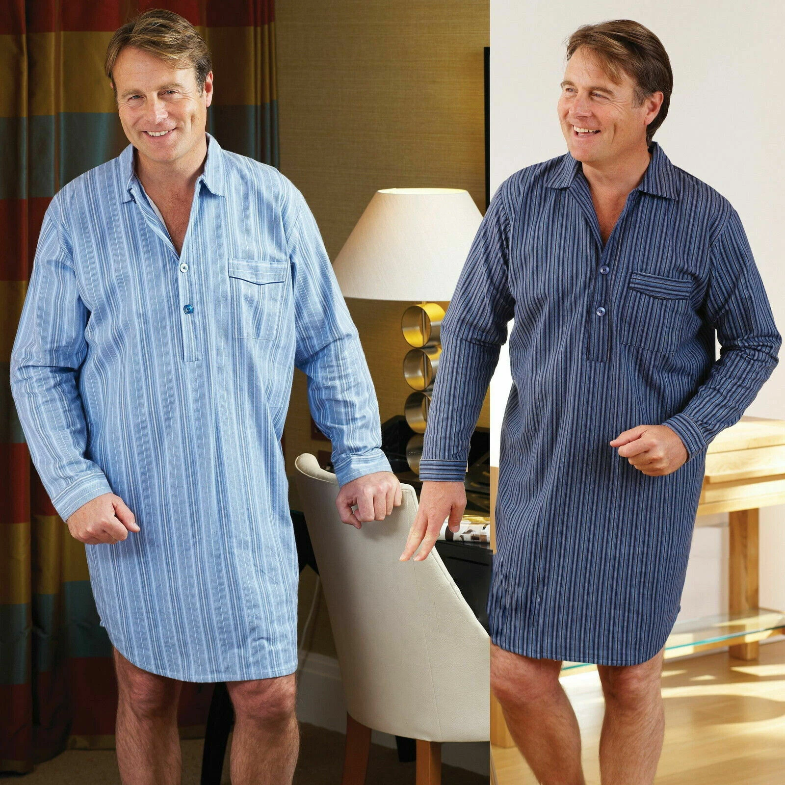 Long Sleeved Cotton Nightshirt Long Sleeved Cotton Nightshirt