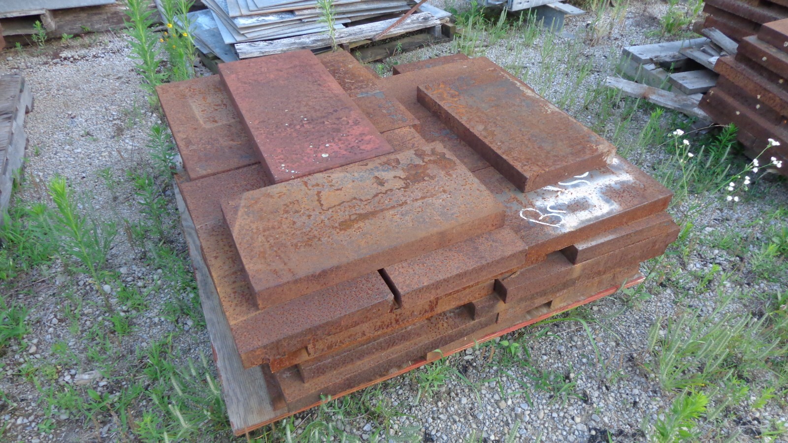 2" Mild Steel Plate 22"x 12"x 2" Thick, 161 Pounds Per Plate, 2 Inch