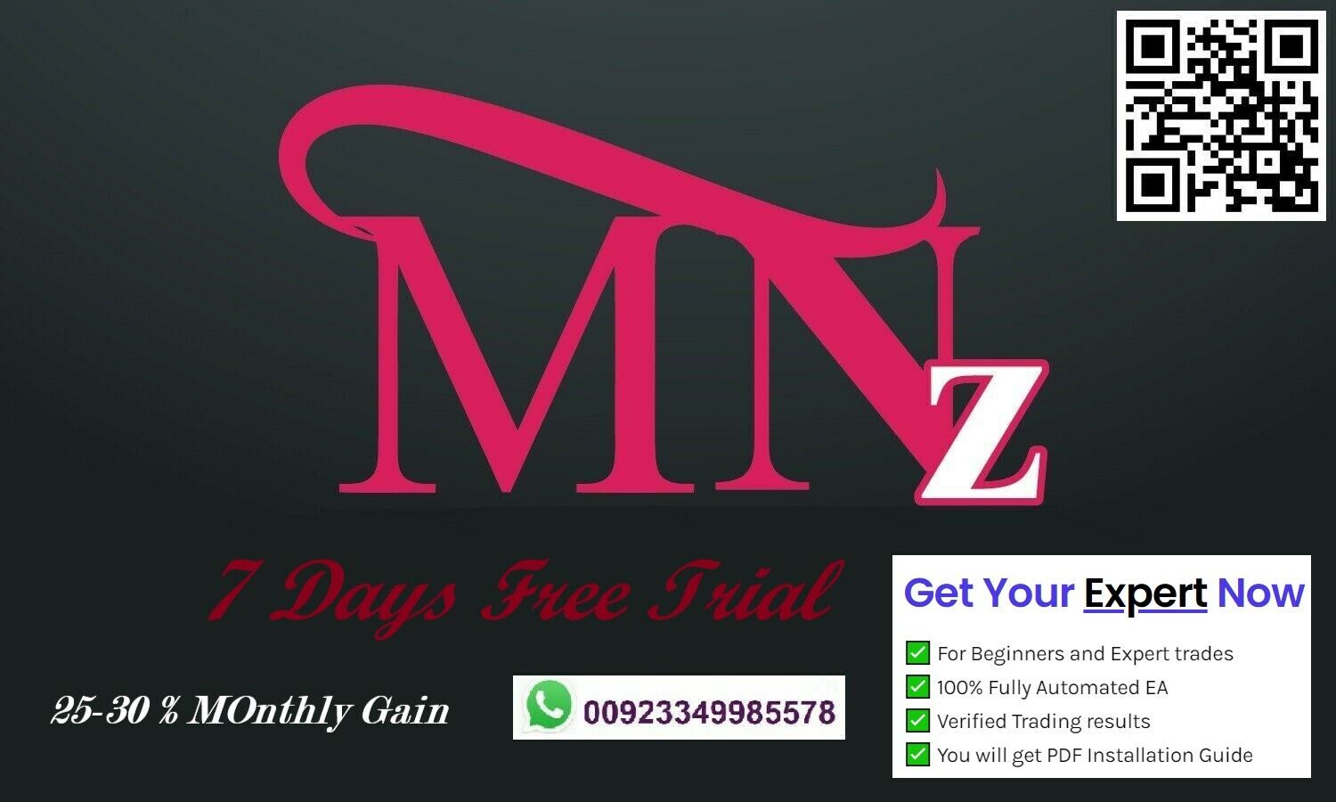 High Profit - Automated MNz Forex EA Trading Robot MT4 Free 7 Days Trial