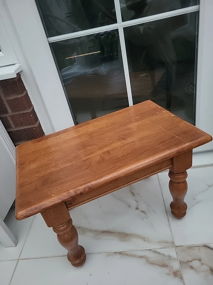 Strong Long Stool/Bench/Table Vintage Table Heavy-H 38 x L 60 x D 38cm - Image 3 of 4