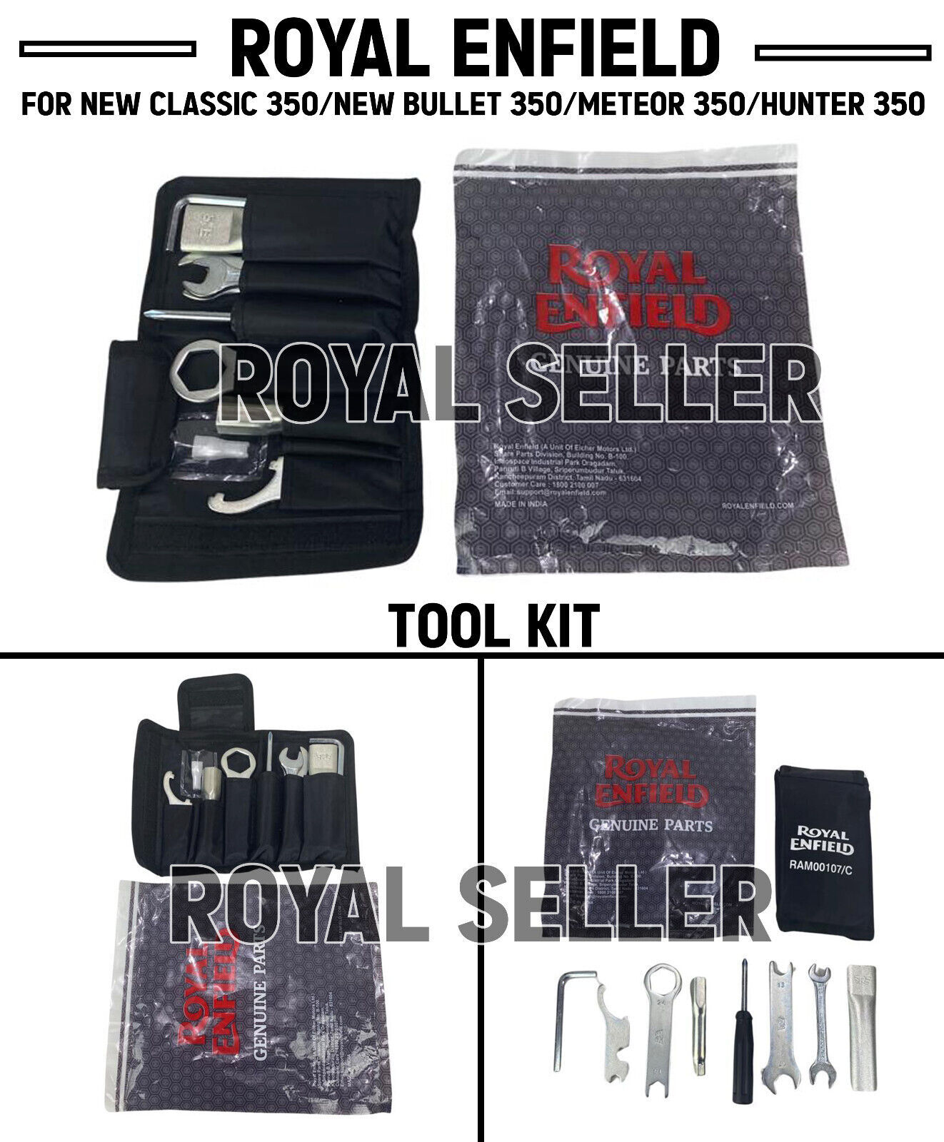 Royal Enfield "TOOL KIT" For New Classic 350/New Bullet 350, Meteor & Hunter 350 eBay