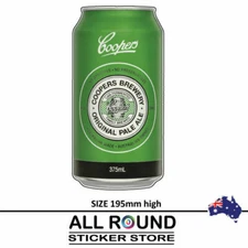 Coopers Beer Can  Stickers  Camping Trailer Bar Fridge