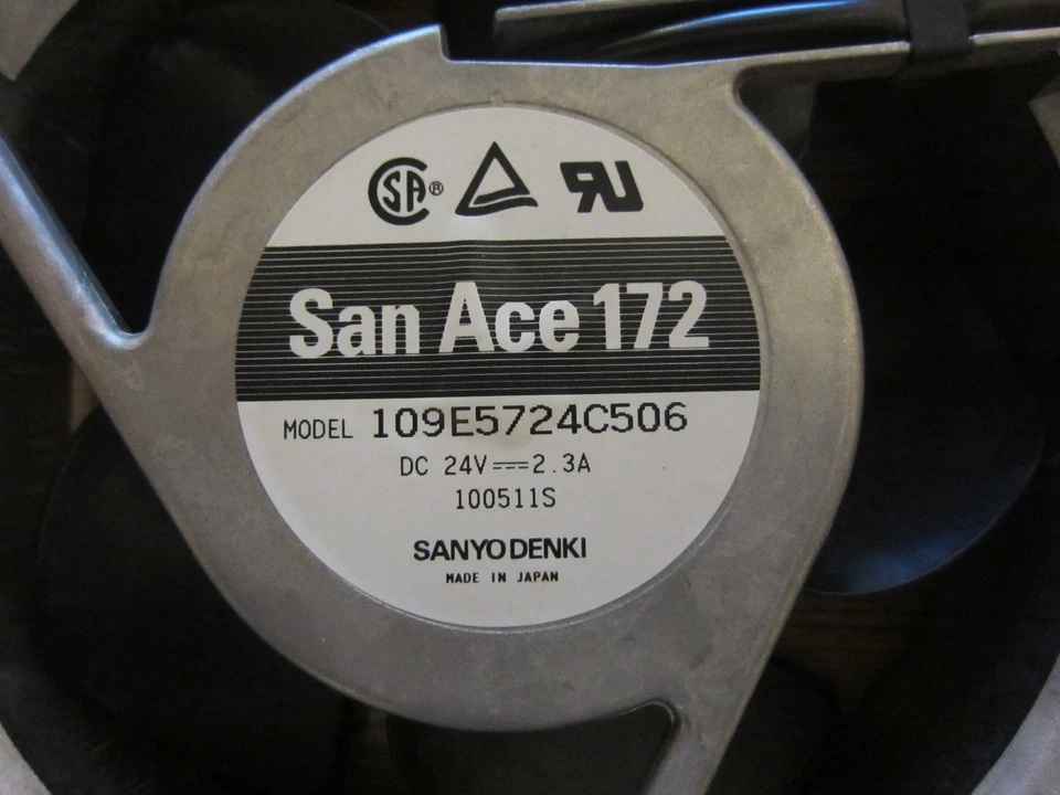 1x Sanyo Denki NEW FAN San Ace 172 (109E5724C506) 24VDC / 2.3A + GRID, JAPAN - Image 2 of 3