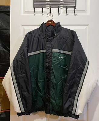 Vintage NIKE Mens Puffer Coat Jacket Size 3XL Green Black 920220 KL4 - RARE | eBay