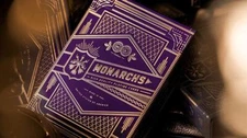Monarch Royal Edition (Purple) Playing Cards by theory11