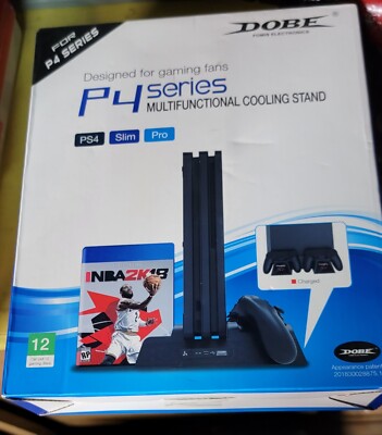 DOBE P4 Series Multifunctional Cooling Stand Charger 12 Discs for PS4, SLIM, PRO