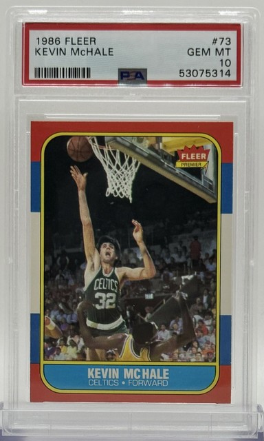 1986 Fleer #73 Kevin McHale PSA 10 GEM MINT