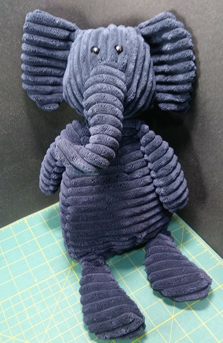 Jellycat Cordy Roy Corduroy Blue Elephant Ellie Plush 15” zipper