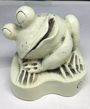 Genuine Cultured Ivory M.H.Cook Company Frog Figurine Made in USA