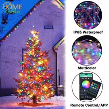 33ft 100LED String Strip Fairy Lights Color Changing Smart Christmas Party Decor
