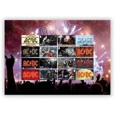 Royal Mail - AC/DC - Collectors Stamp Sheet - MNH