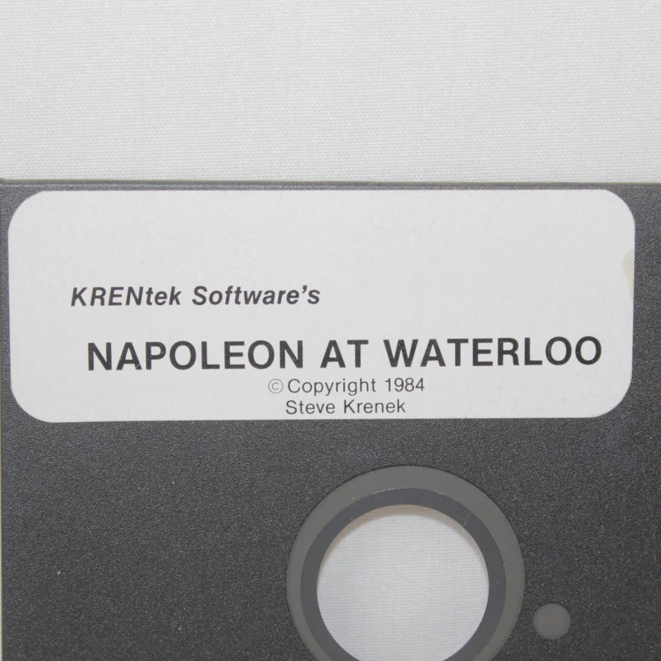 VTG Napoleon at Waterloo 1984 Steve Krenek Computer 5 1/4" Floppy Disk Game - Image 3 of 4