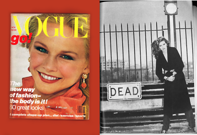 VOGUE-NOVEMBER 1978-GIA CARANGI 'DEAD' shot-PATTI HANSEN-HELMUT