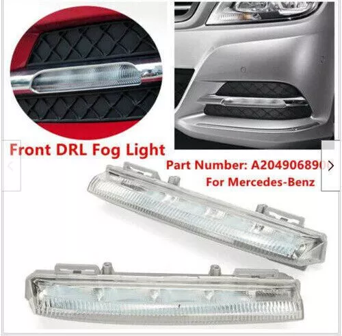 1Paar Tagfahrlicht LED für Mercedes Benz W204 C207 A207 W212 S212 R172 S204 C204 - Bild 1 von 13