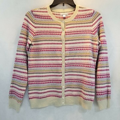 Croft Barrow Fair Isle Cardigan Sweater 
